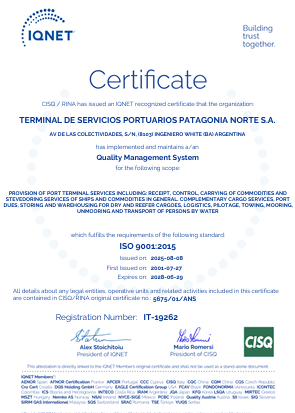 Descarga el certificado Certificado IQNet, que confirma que el sistema de gestión de la organización ha sido certificada por un ente miembro de IQNet